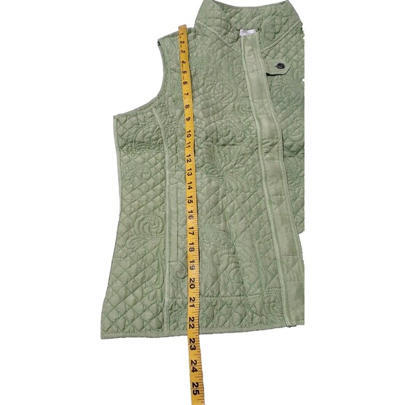 Kiko Women’s Green Vest 100% Linen Size M  Full zipper Brand New # 201 - Picture 4 of 6